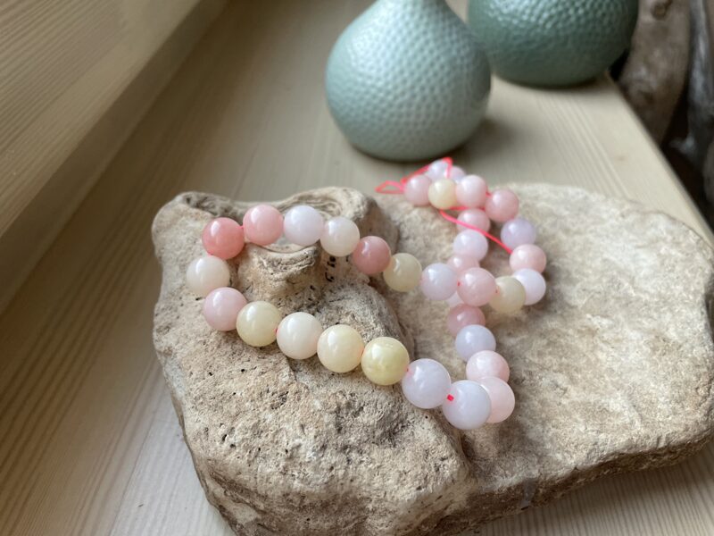 Morganīta rokassprādze. 10 mm