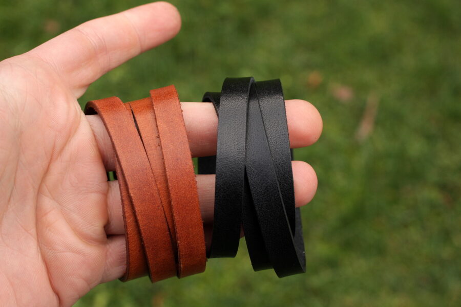 Double wrap leather bracelet